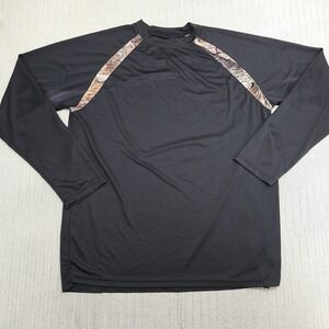 Guide Gear Shirt Mens 3XL Black Camo Long Sleeve Performance Hunting Raglan